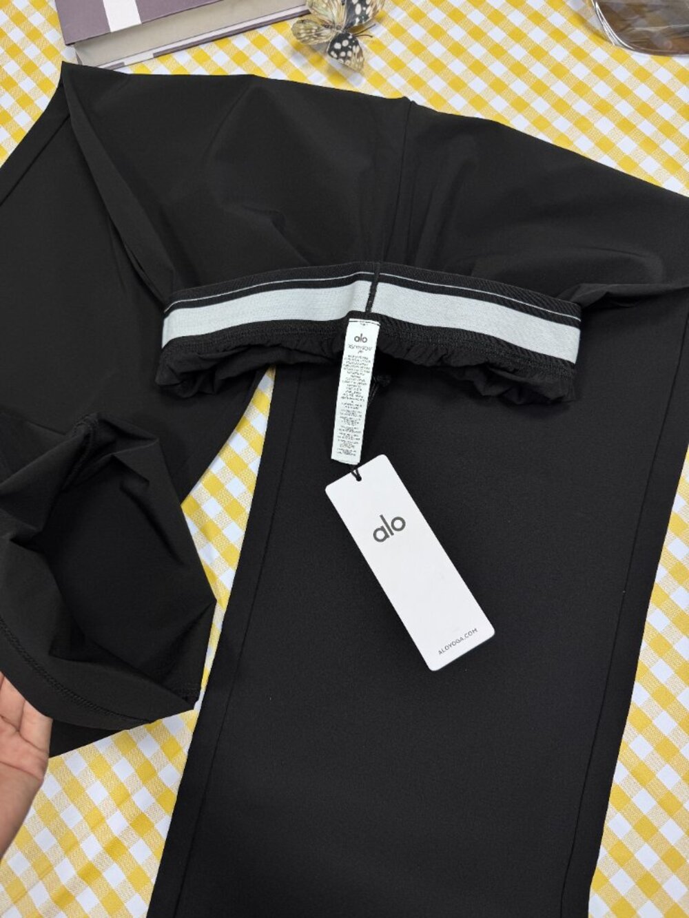 NWT ALO Yoga Suit Up Trouser Black 🖤 Regular 30" | Tailored Straight Leg - Picture 3 of 8